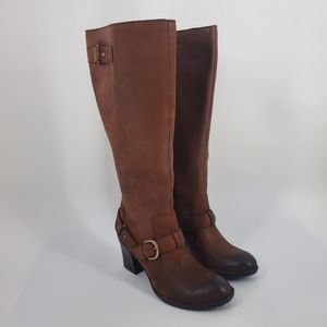 Born Natasha Canoe Brown Leather Boots 9.5